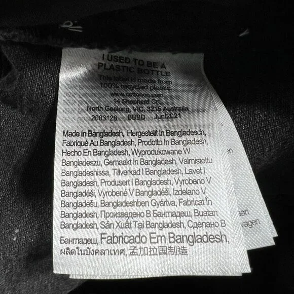 Cotton On Mom Jeans Womens Size 10 Black Denim Stretch Pockets Distressed  New - Picture 5 of 10